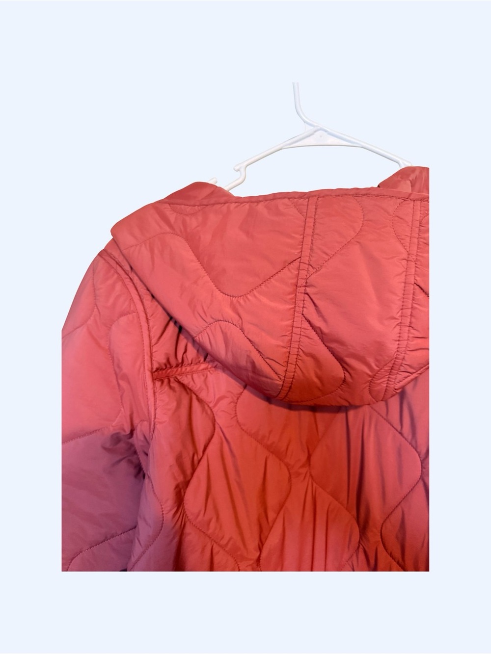 Old Navy Quilted Hooded Puffer Jacket - Terracotta - Picture 2 of 5